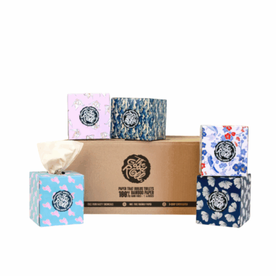 The Happy Tissue 3-laags - 60 vellen - 5 dozen