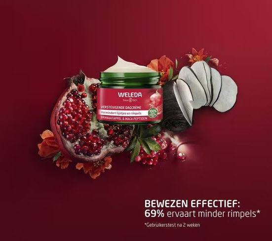 Verstevigende dagcreme granaatappel & maca