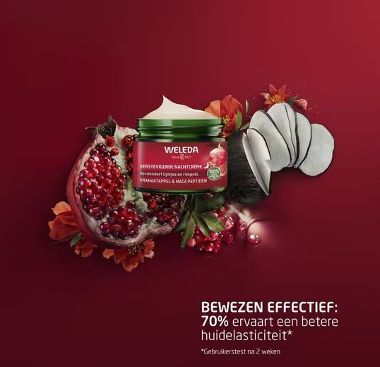Verstevigende nachtcreme granaatappel & maca