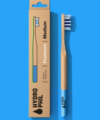 Hydrophil Premium Tandenborstel Bamboe Medium – extra afbeelding 1