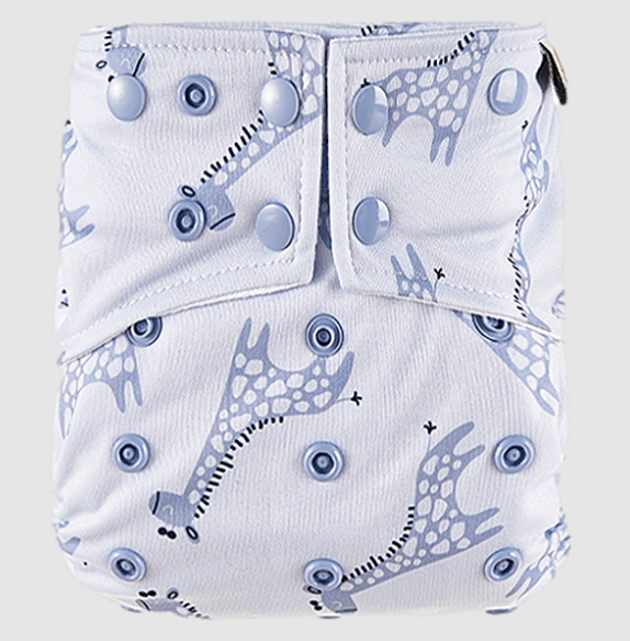 HappyBear Diapers Pocketluier (Blue Giraffe) – hoofdafbeelding