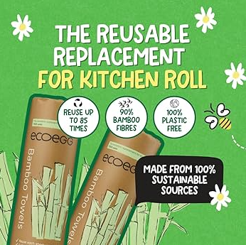 Ecoegg Bamboo Schoonmaakdoekjes – extra afbeelding 1