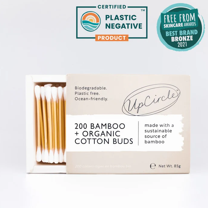 200 Bamboo + Organic Cotton Buds