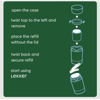 The lekker company Deodorant Refill - Be Active – extra afbeelding 1
