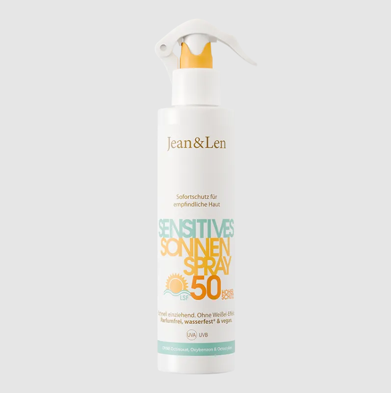 Jean & Len Sensitive Zonnespray SPF 50 – hoofdafbeelding