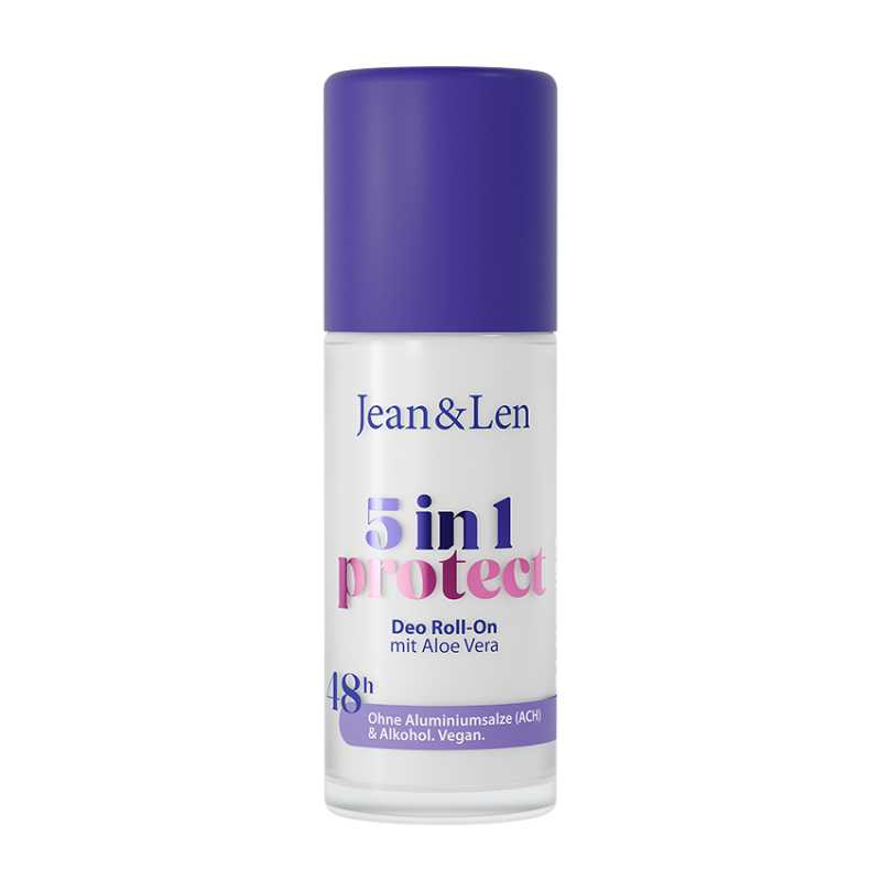 Jean & Len Deodorant Roller 5-in-1 Protect - Aloë Vera – hoofdafbeelding