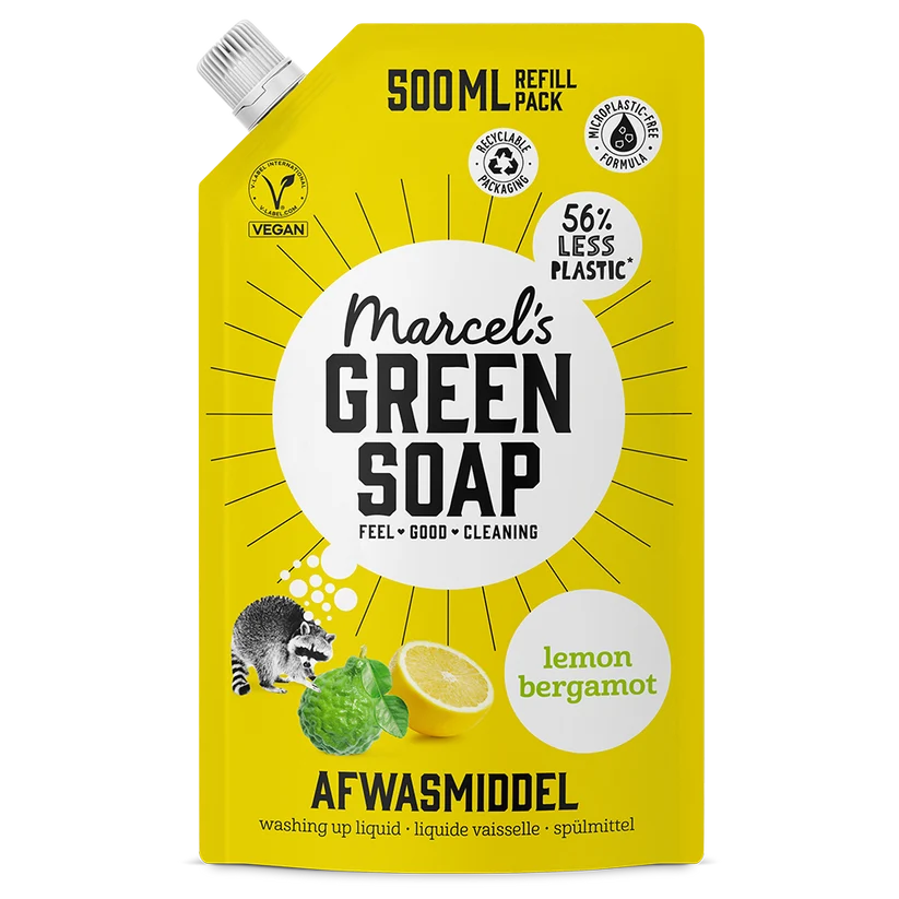 Afwasmiddel Navulling Citroen & Bergamot 1 Afwasmiddel Navulling Citroen & Bergamot