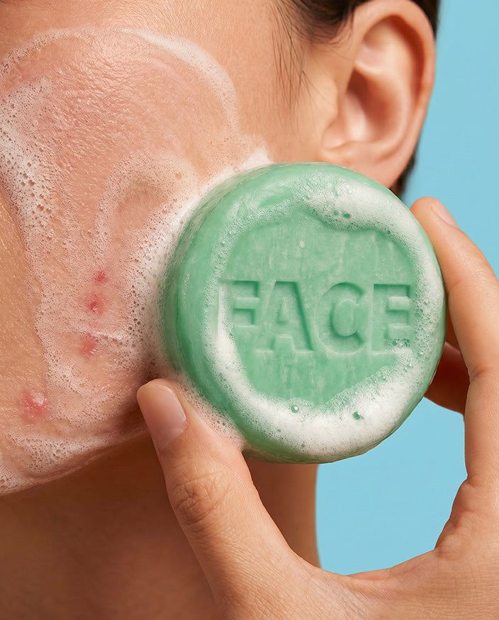 Face Wash Bar Eucalyptus Tea Tree - Afbeelding 3